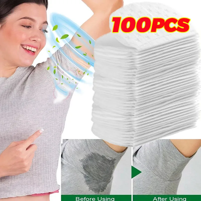 100/50/20/10pcs Underarm Sweat Pad Disposable Perspiration Deodorant Non-woven Breathable Ultra-thin Underarm Pad Dress Clothing