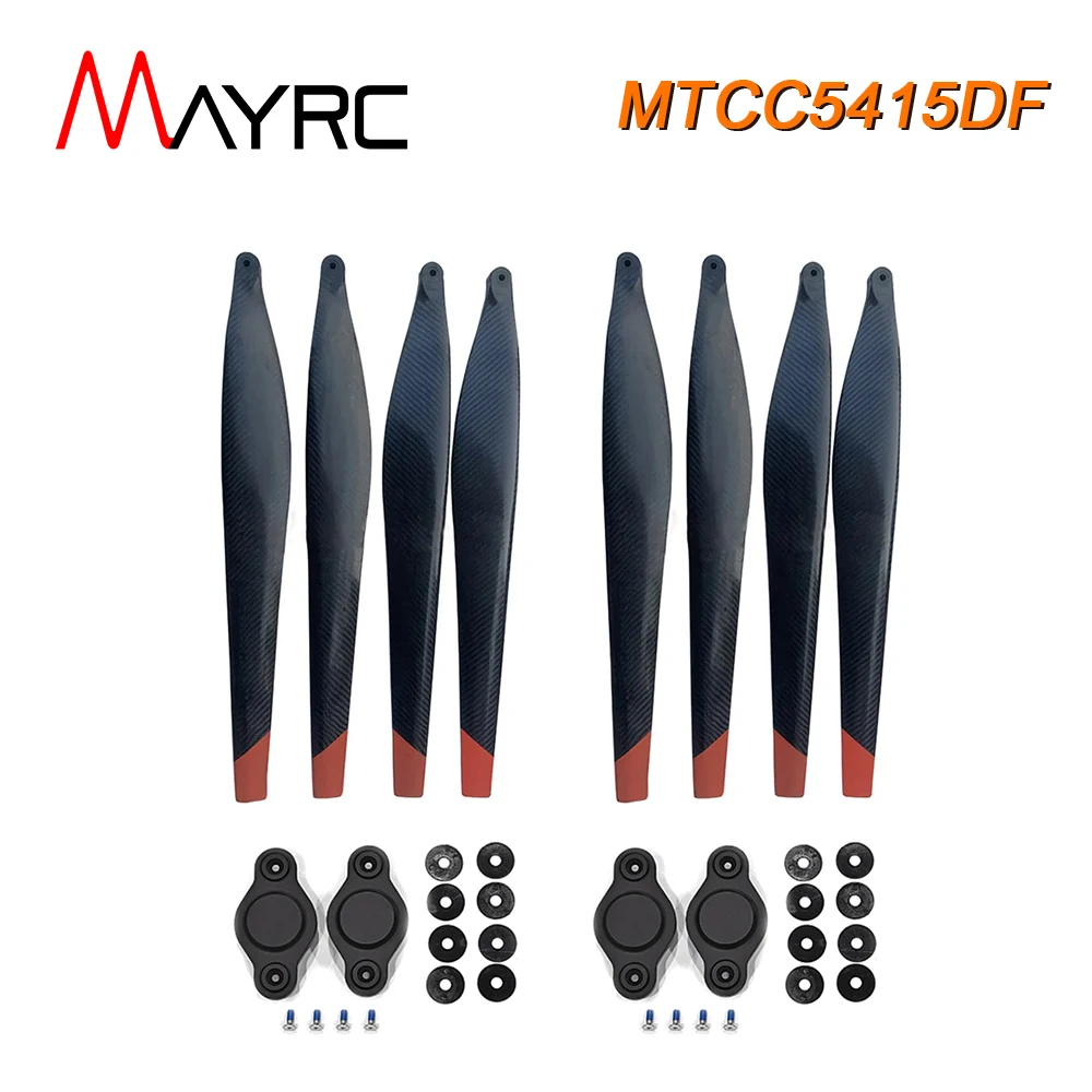 4/8 Messen Mayrc 5415 54Inch Koolstofvezel Propeller Opvouwbare Cw/Ccw Peddel Voor T40 T50 Schaal Militaire Rc Warbirds Reserveonderdelen