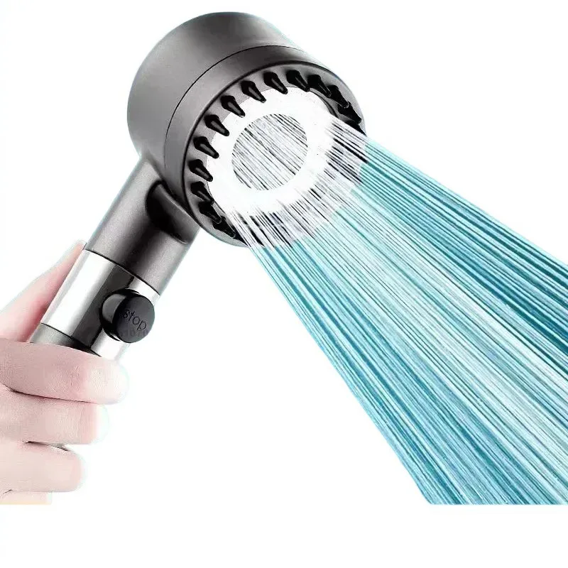 

Shower Head Shower System Set with Filter High Pressure Shower Head 3-mode Adjustable Spray with Massage Bathroom Accessory Bath