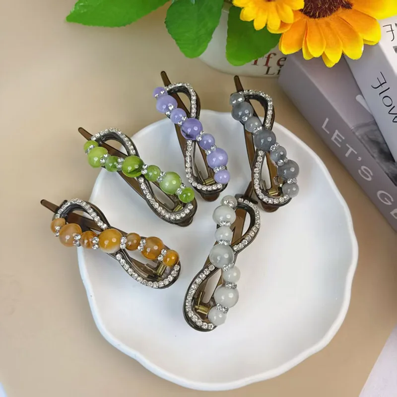 

Women Classic Flat Hair Barrettes Vintage French Barrette Hair Clips Non Slip Clip For Thick to Thin Hair Stylish Accessories