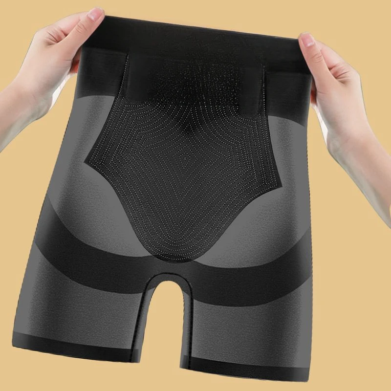 Calças ultra finas de segurança de compressão de barriga de cintura alta para mulheres antiderrapante, cintura poderosa, leggings de quadril