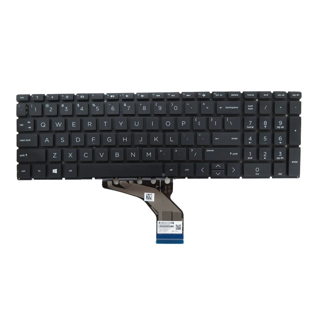 Laptop Keyboard For HP 15-DA000 15-DB000 15-CS000 15-CW000 2B-ABK01I610 2B-ABK01I611 no backlit United States US Black
