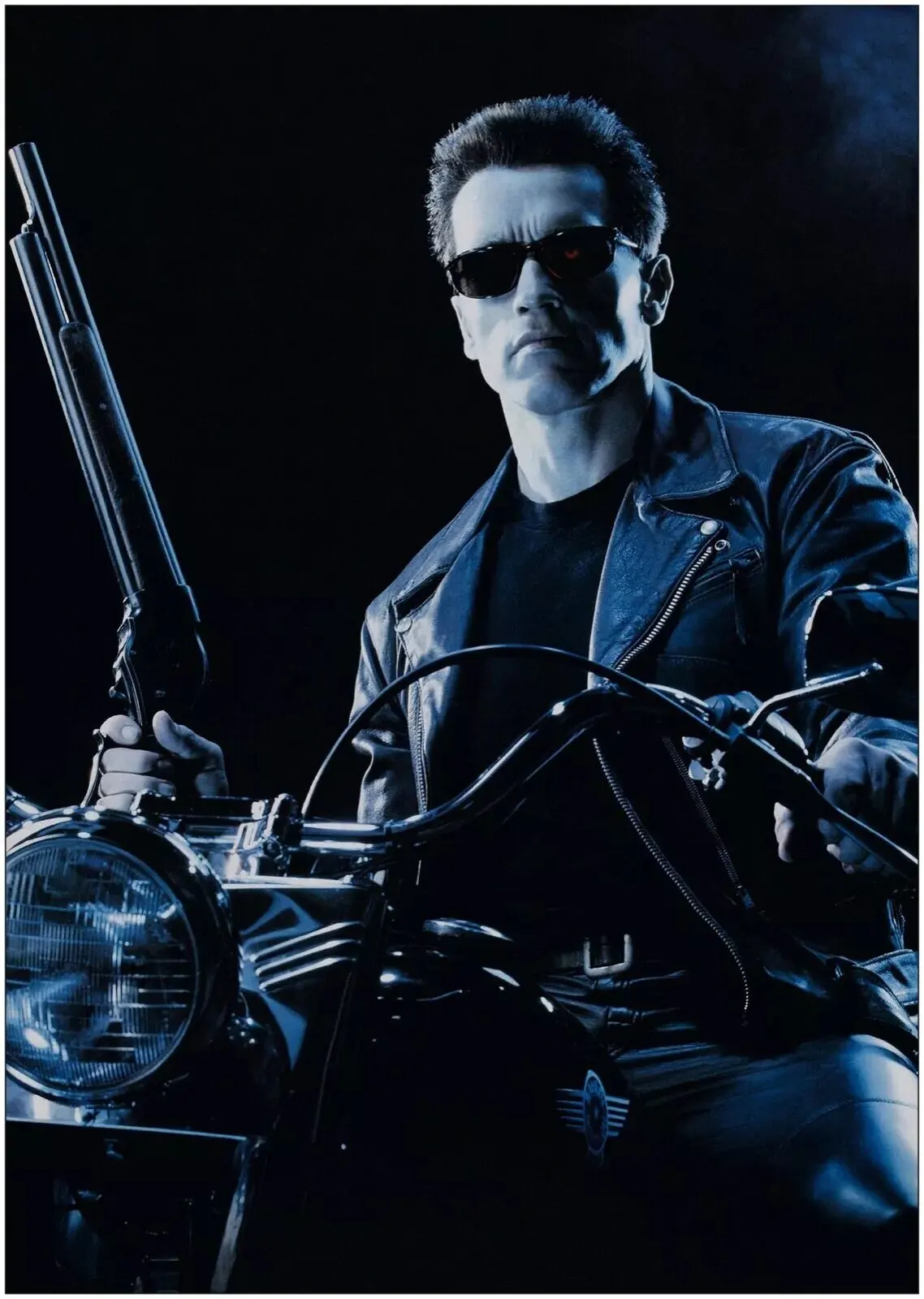 Terminator 2 Movie T-800 Schwarzenegger,Art Print Canvas Poster ,Home Wall Decor