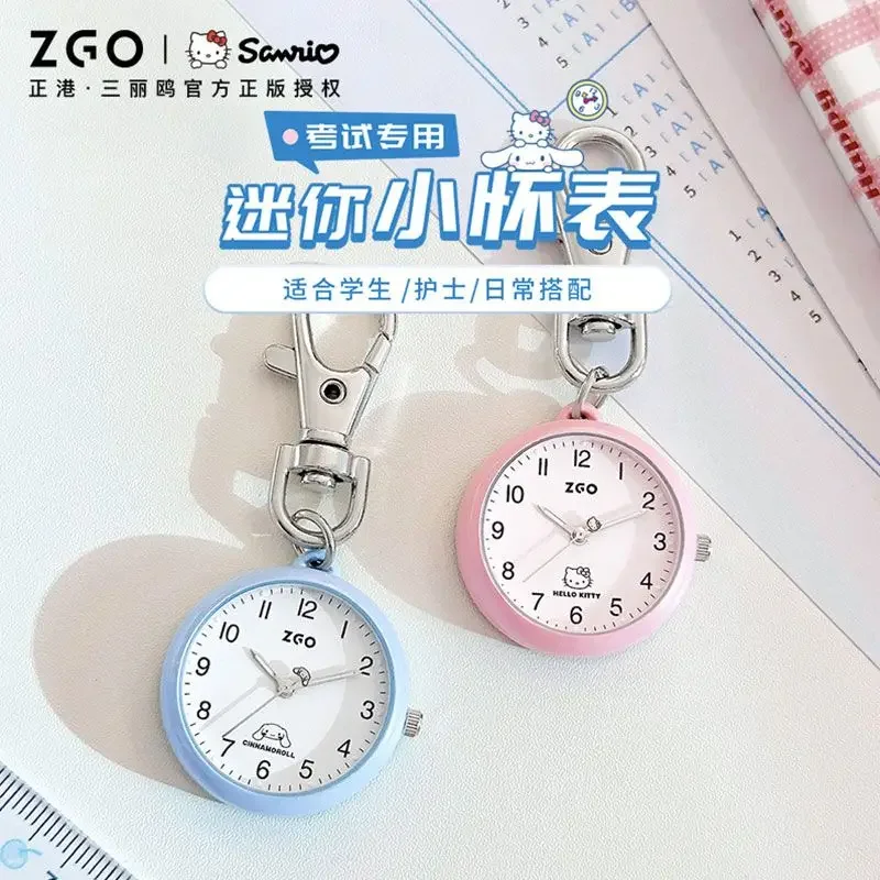 Zhenggang Sanrio Joint Kitty reloj luminoso impermeable estudiante relojes de bolsillo regalos de cumpleaños para niños