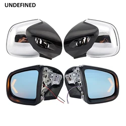 Chrome Motorcycle Accessories Rearview Mirror Side Mirrors LED Blinker Turn Signal Light For BMW K1200LT K1200M 1999-2008