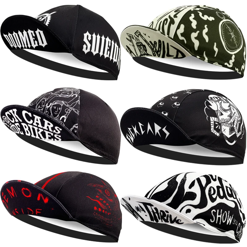 Multi Styles Black Follow Me Ride Bike New Classical Cycling Caps Unisex