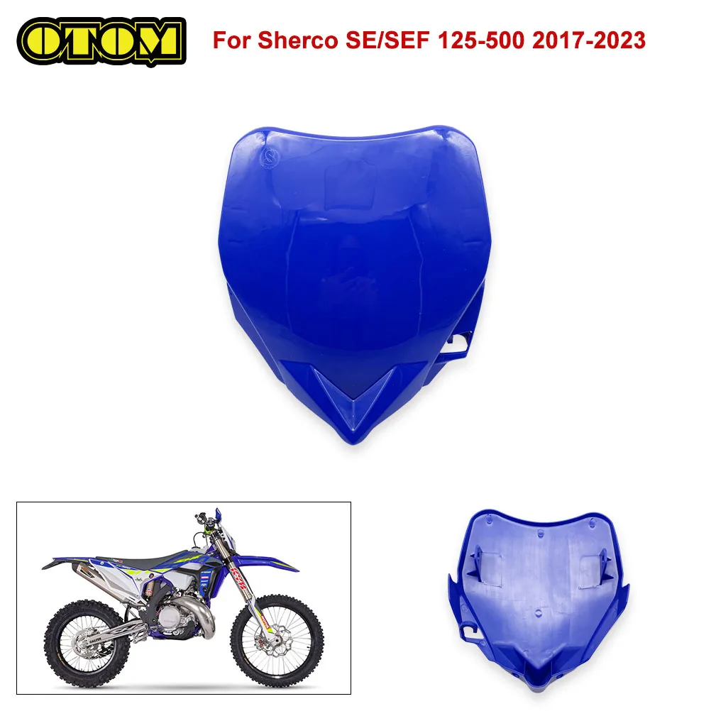 For Sherco Motorcycle Front Number Plate Registration Plate Holder Plastic Guard Cover SE SEF 125-500 2017-2023 Accessories Bike