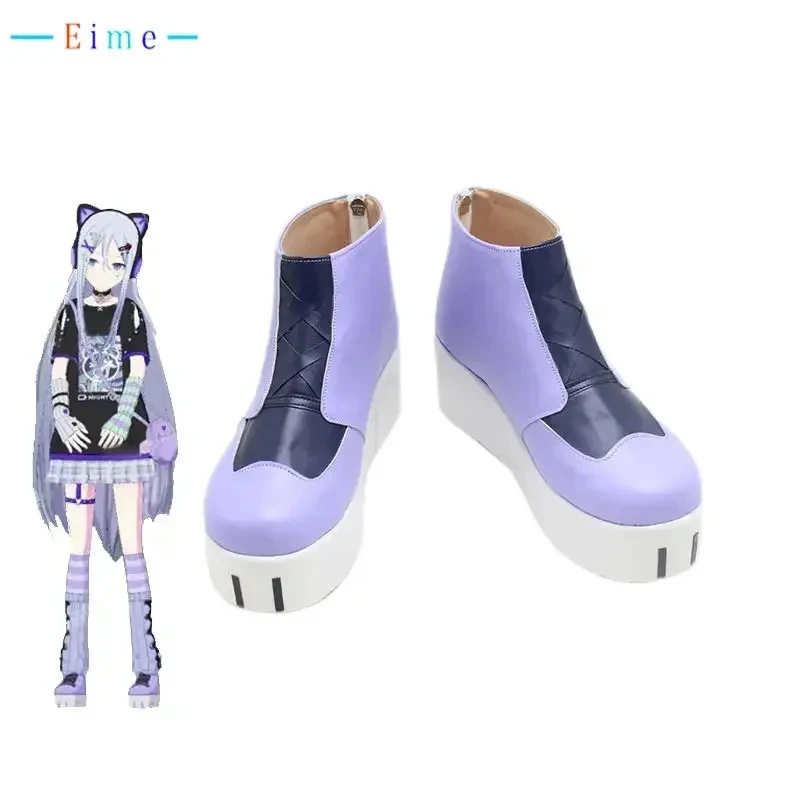 

A;3\v,7'd/Yoisaki Kanade Game Project Sekai Colorful Stage PU Shoes Halloween Carnival Boots Cosplay Prox;4'v\6,b/
