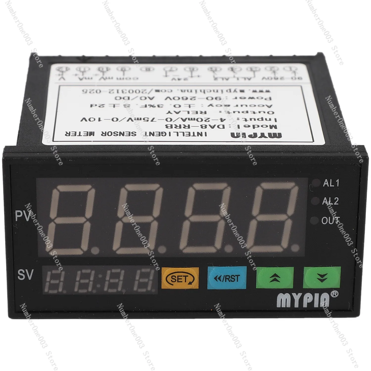 

Digital Sensor Meter Multi-Functional Intelligent Led Display 0-75Mv/4-20Ma/0-10V 2 Relay Alarm Output Da8-Rrb