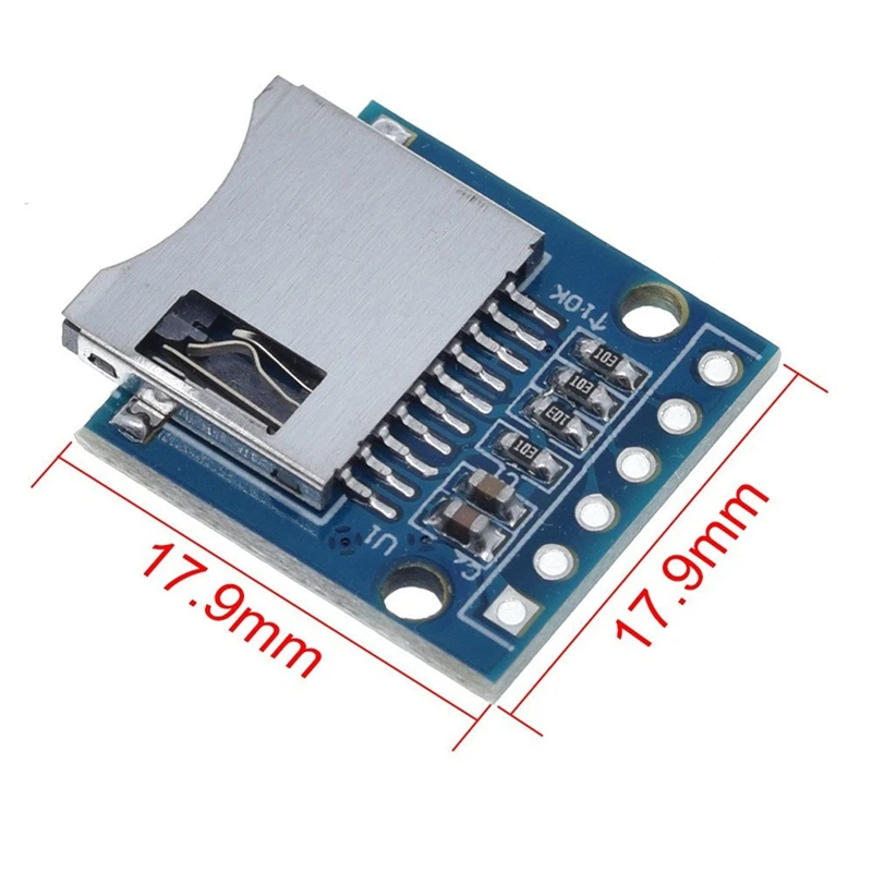 AD33 HOT 20Pcs Micro-SD Mini Storage Expansion Board Mini Micro-SD TF Card Memory Shield Module With Pins For Arduino