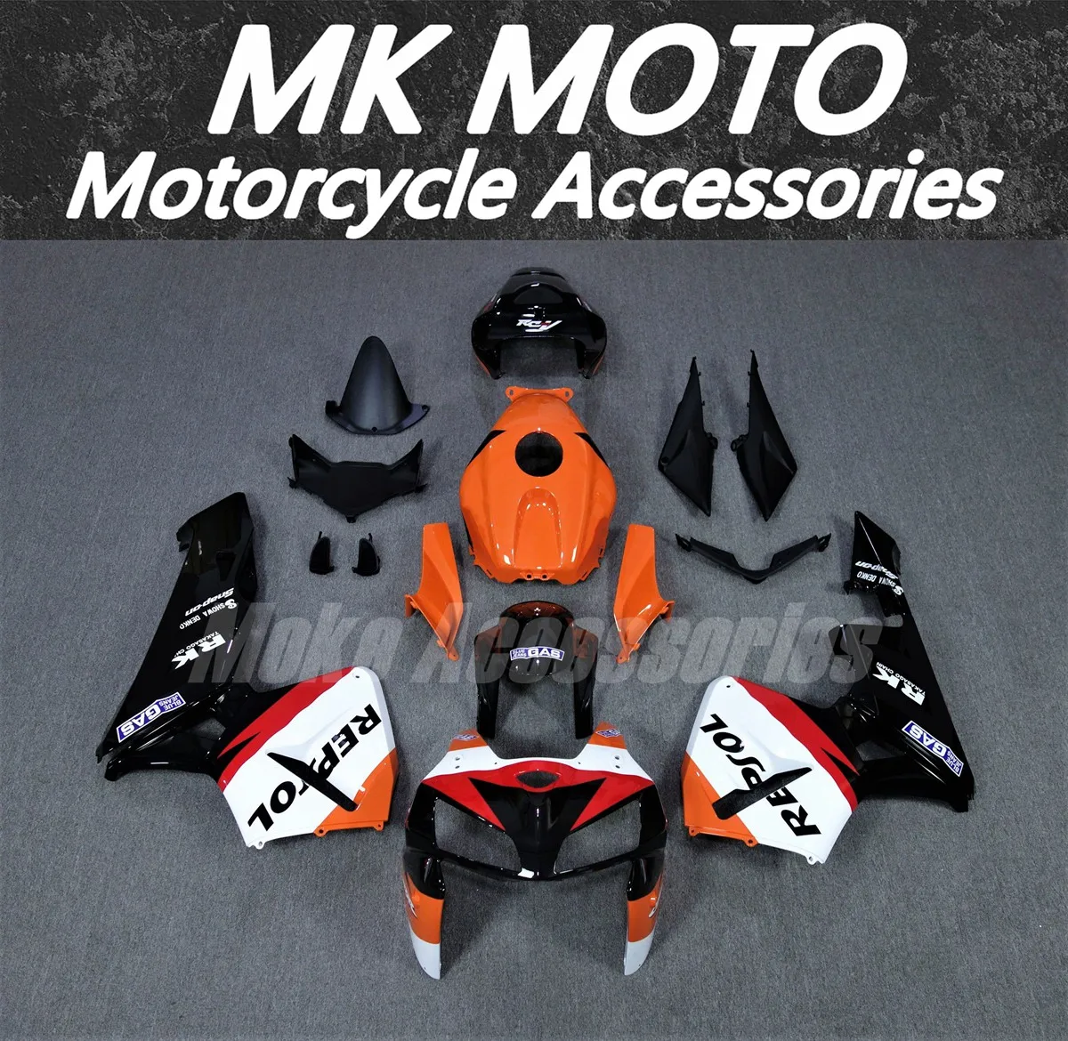 

Moke moto Motorcycle Fairings Kit Fit For Cbr600rr 2005-2006 Bodywork Set High Quality Abs Injection New Red Blue White