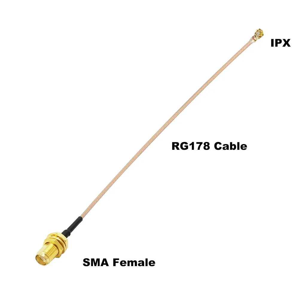 ALLiSHOP sma pigtail Jumper RP SMA żeński do U.FL IPX RG178 1.13 gniazda kablowe jack złącza adapter do routera Wi-Fi GPS AP