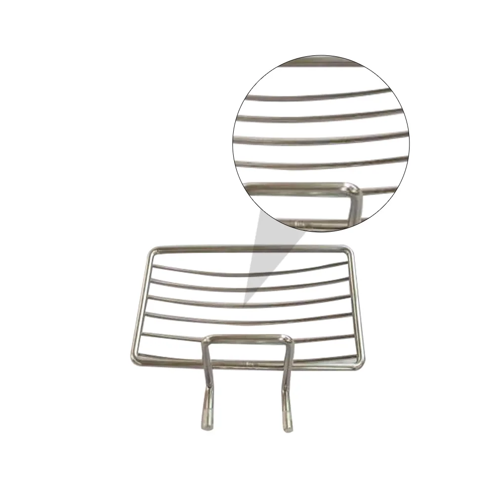 Suction Cup Soap Dish Easy Installation Stainless Steel Holder Rust Proof Waterproof