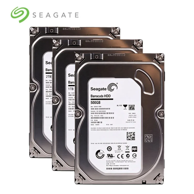 

Внутренний механический жесткий диск Seagate 3,5-дюймовый SATA 6 Гбит/с 500 ГБ/1 ТБ/2 ТБ HDD 5400-7200 об/мин с буфером 32 МБ, подходит для настольных ПК
