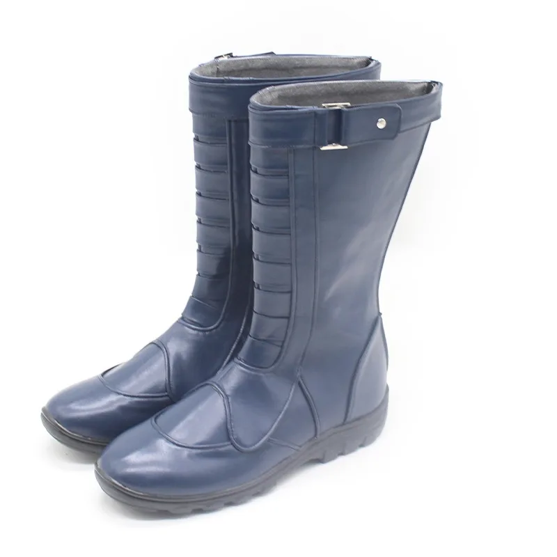 Zapatos de Cosplay de superhéroe Christopher Smith, botas de Carnaval de Halloween, accesorios de Anime, zapatos de cuero PU, accesorios de Cosplay hechos a medida
