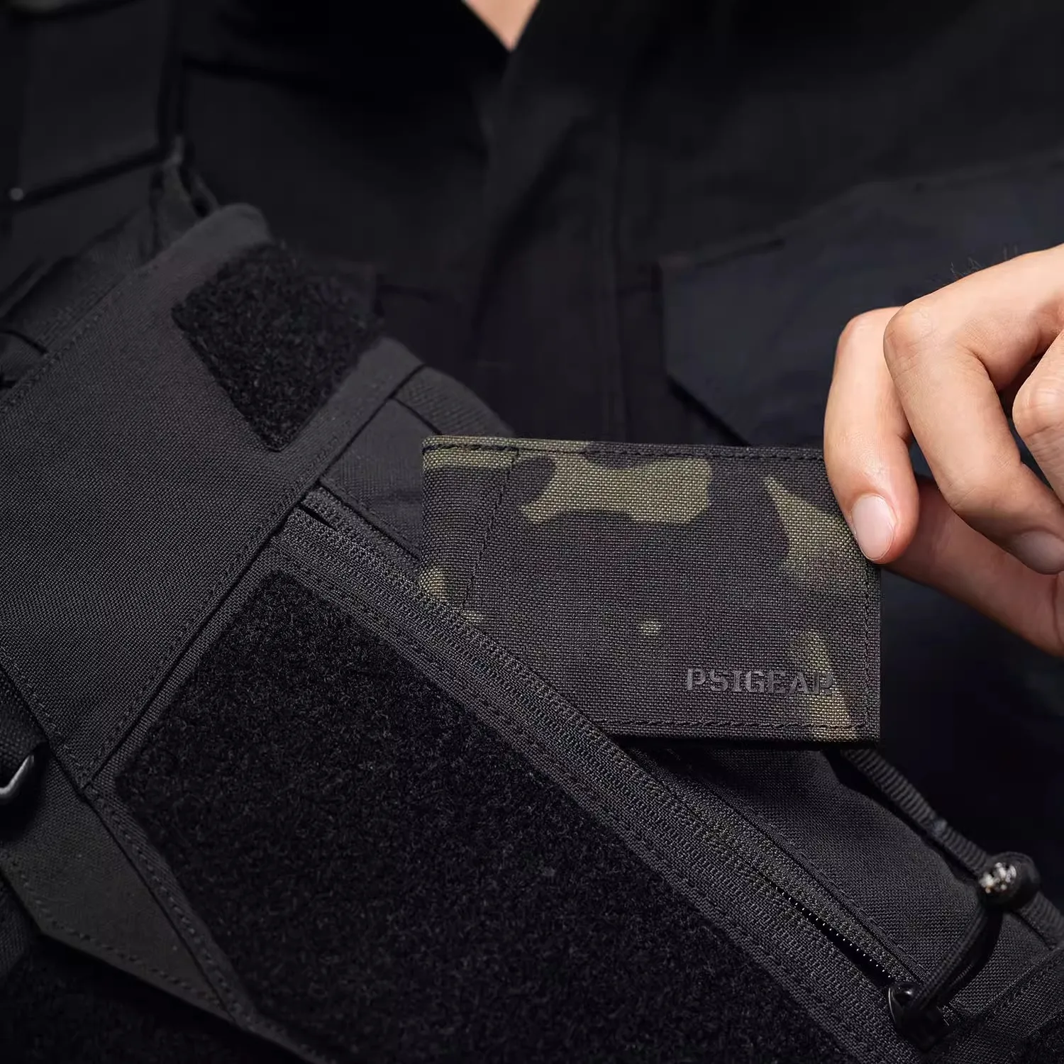 حافظة بطاقات مضادة للسرقة من PSIGEAR RP04 بتقنية RFID، متعددة الألوان، مقاومة للاهتراء، محفظة مدمجة للرجال، منظم للوثائق