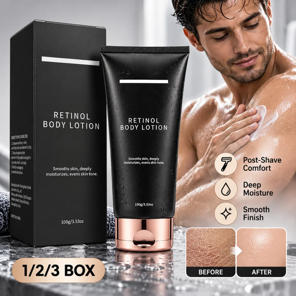 100g Retinol Body Cream Lightweight Moisturizing Lotion for Smooth Feeling Skin After Bathing or Shaving Daily Body Care