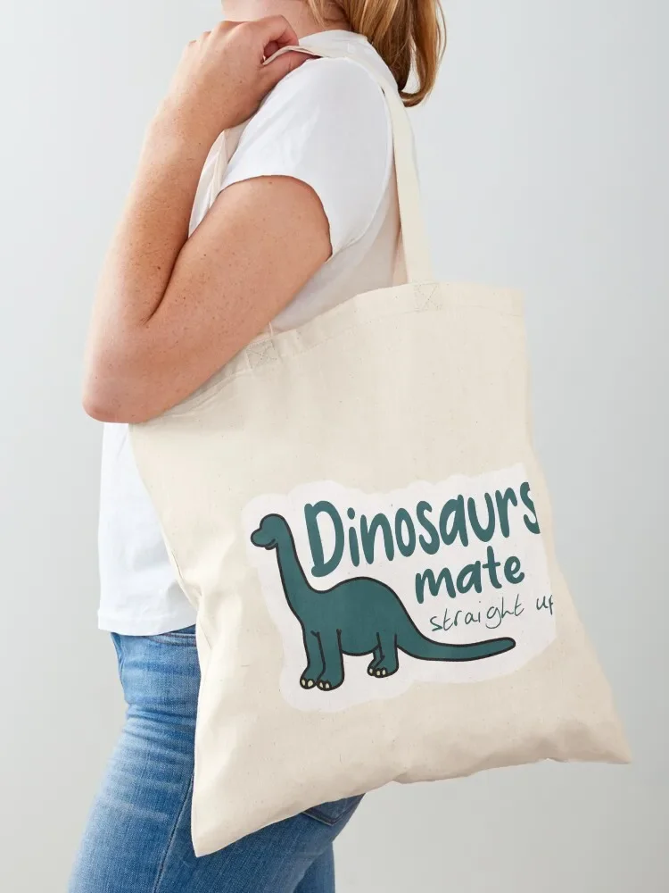 Dinosaurs Mate Straight Up Sticker Tote Bag Lady bag sacs de shopping Shopper Tote Bag