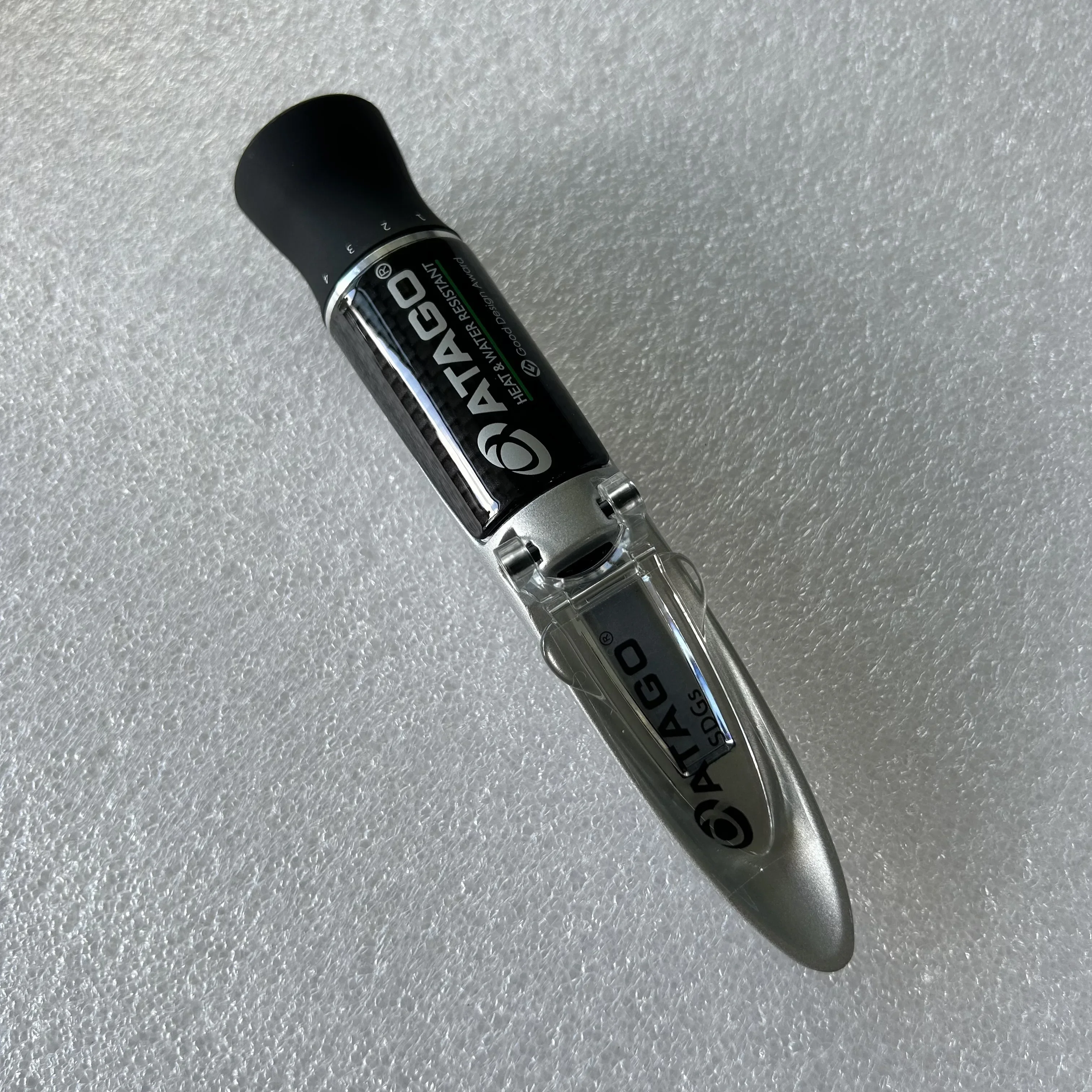 2025 venda quente brix 0.0 a 90.0% tipo bolso refratômetro portátil master-500 para testar frutas bebidas mel