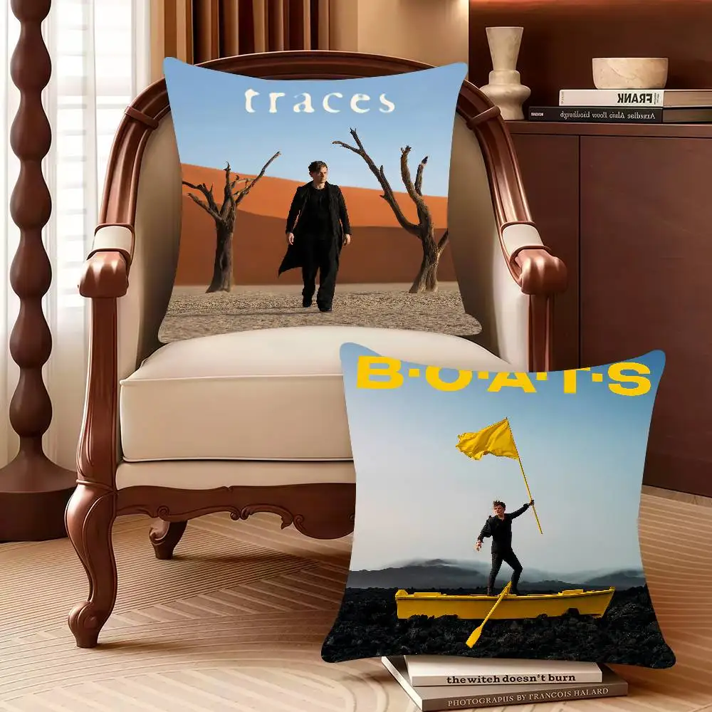 

Traces M-Michael Patrick Kelly Pillow Case Decor Protective Covers Comfortable soft for Sofa Living Room Home office