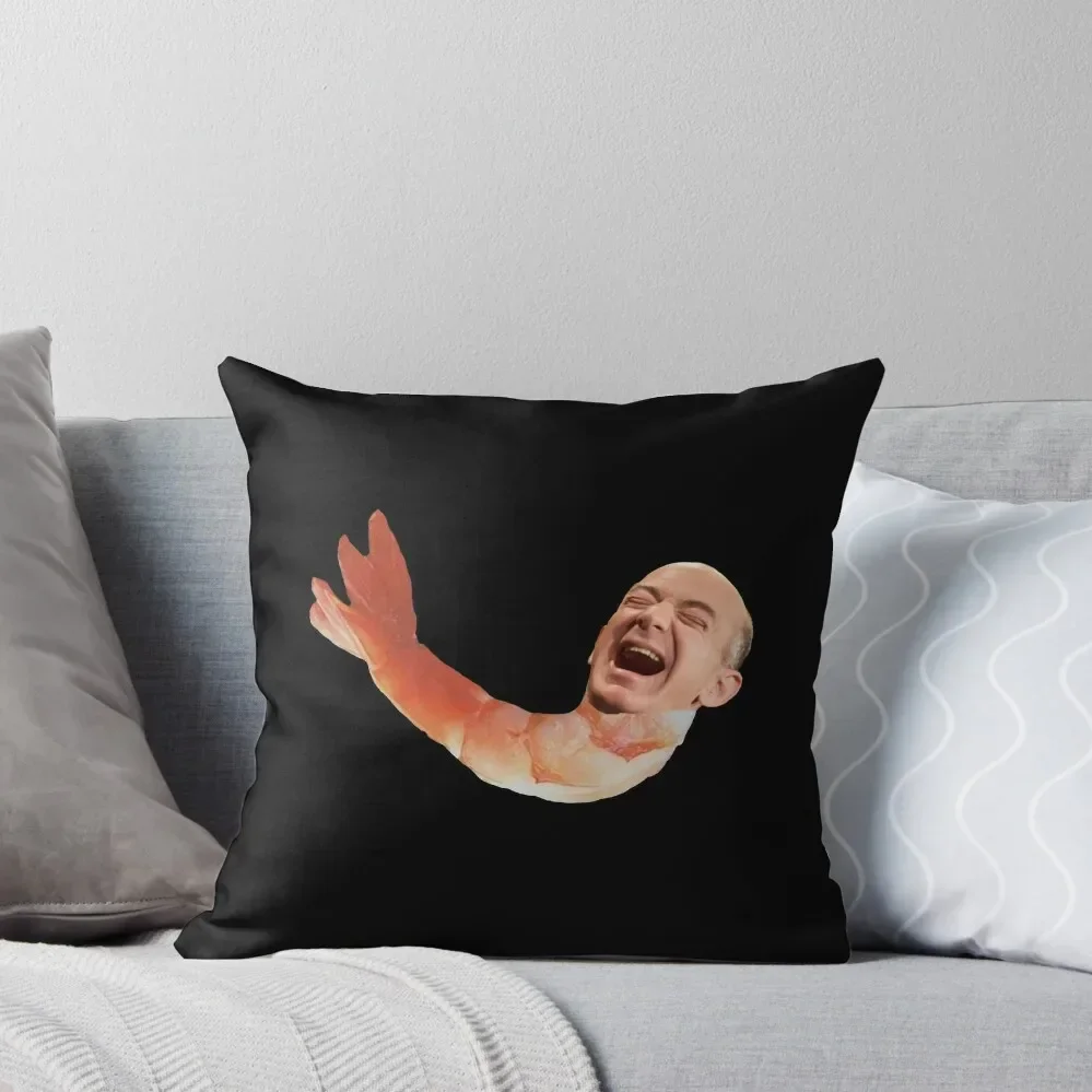 

Jeff Bezos Shrimp Throw Pillow Christmas Pillow sleeping pillows Couch Pillows Pillow Cases