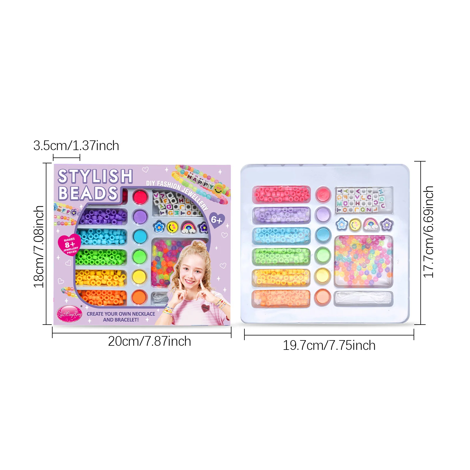 Digitale klok Kookwekker Pack Kit Armbanden maken Vriendschapsarmband Kit Letterkralen voor het maken van ouderwetse kookwekker