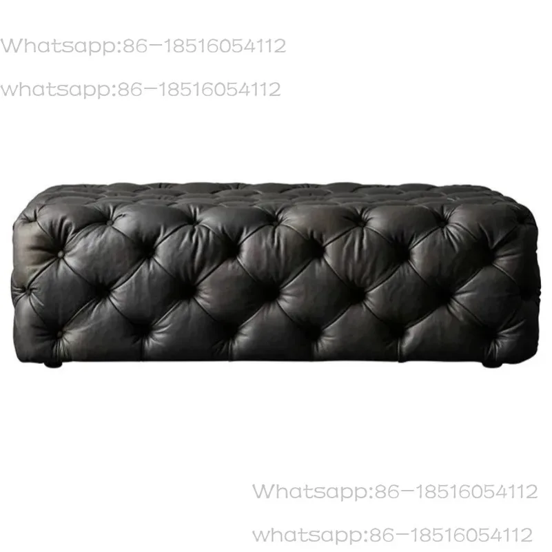 

Современный табурет для пеленания обуви, роскошные табуреты, декоративные табуреты для дивана, эстетический многофункциональный кожаный табурет, мебель для гостиной