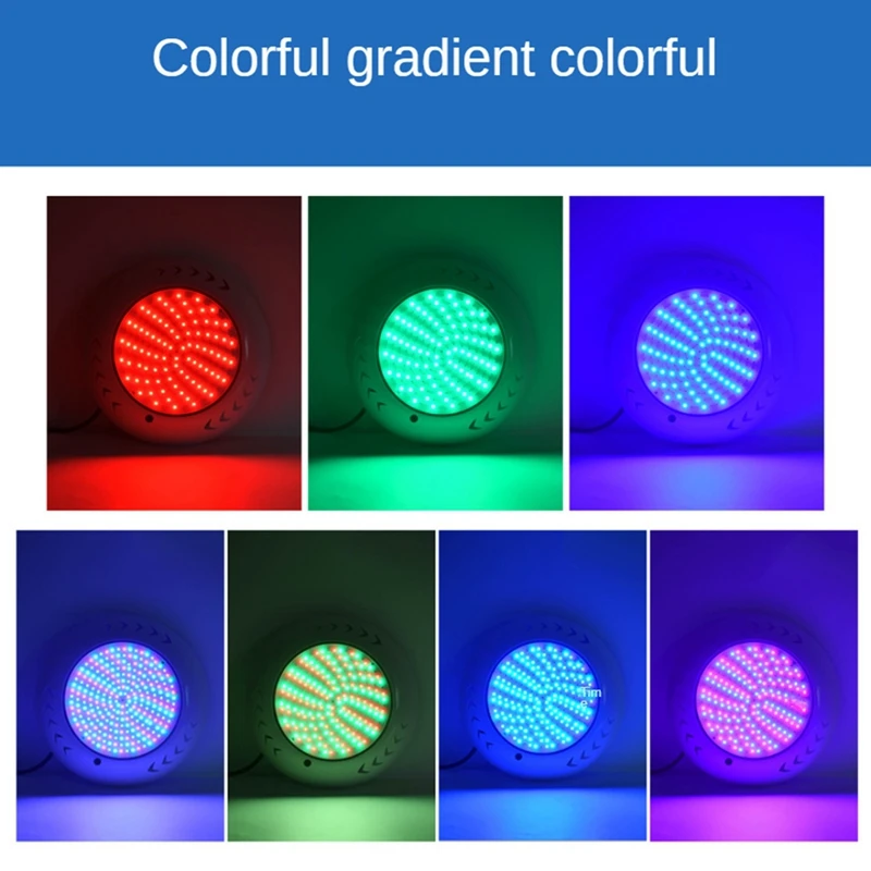 Fishtail Pool Light LED Wall Underwater Light, RGB Pool Light 35W Hotel Villa Outdoor Lighting Easy Install Easy To Use