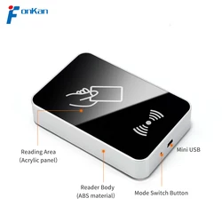 RFID UHF Desktop Tags Writer USB2.0 Port Emulation Simulation Keyboard HID Output UHF Tag Reader