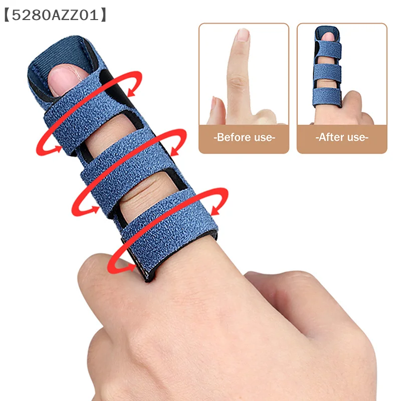 [-HMA58] جبيرة مصحح للأصابع، لوح فولاذي لتخفيف الآلام، دعامة للأصابع، دعم جبيرة يدوية، حزام تثبيت قابل للتنفس