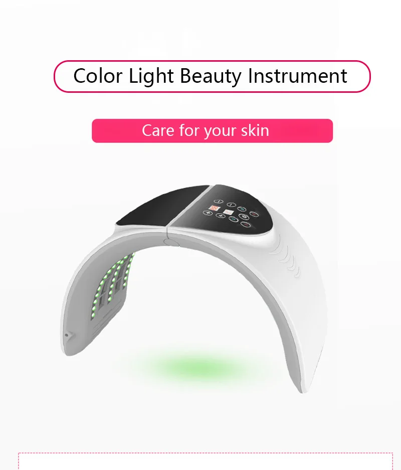 Led Folding Spectrometer Seven Color Photon Skin Rejuvenation PDT Anti-acne Skin Care Equipment