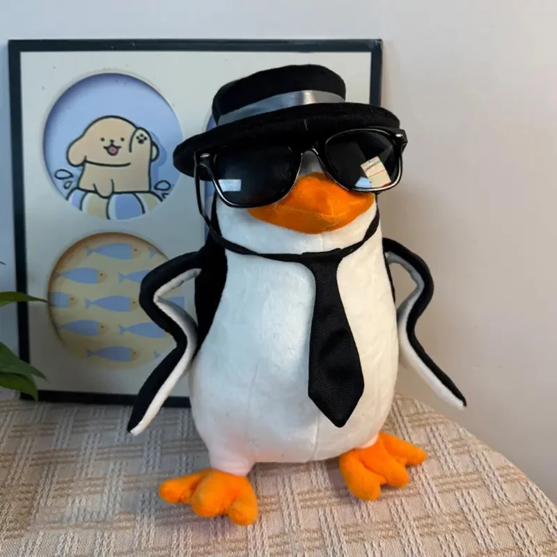 

Hot Elegant Penguin Plush Doll Abstract Meme Cute Funny Tasting Companion Toy Birthday Gift