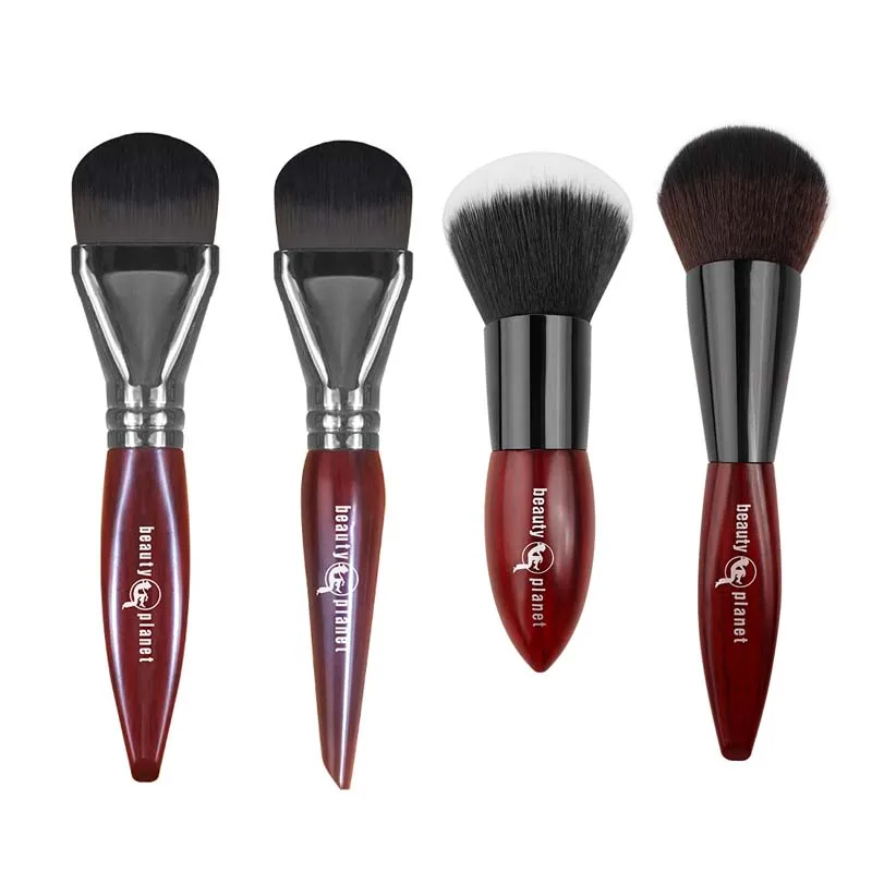 Beauty Planet Luxury Natural Animal Horse Hair Powder Foundation Brushes Professional Makeup Make Up Cosmetic High Quality Tools