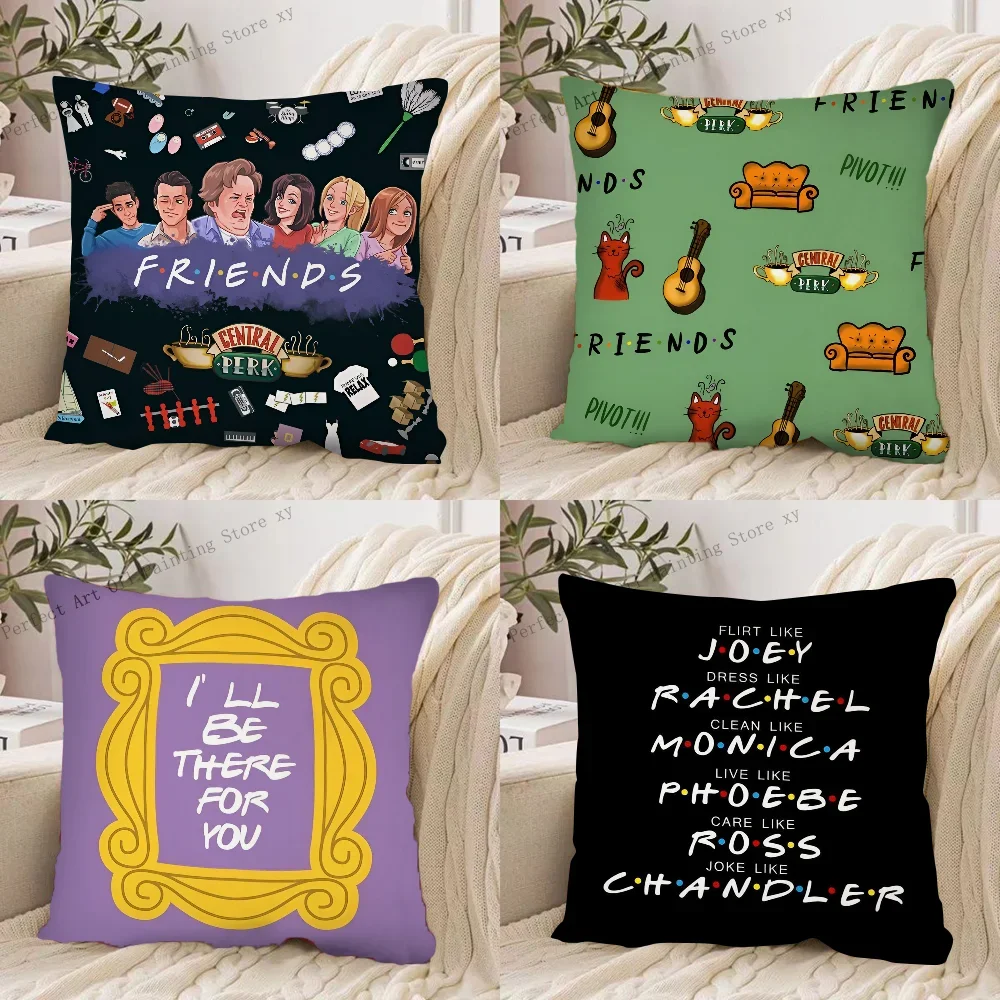 1PC Classic TV Series Friends Pillow Case Square Pillow Cushion Cover Bedroom Sofa Room Decoration Casual Pillow Cover