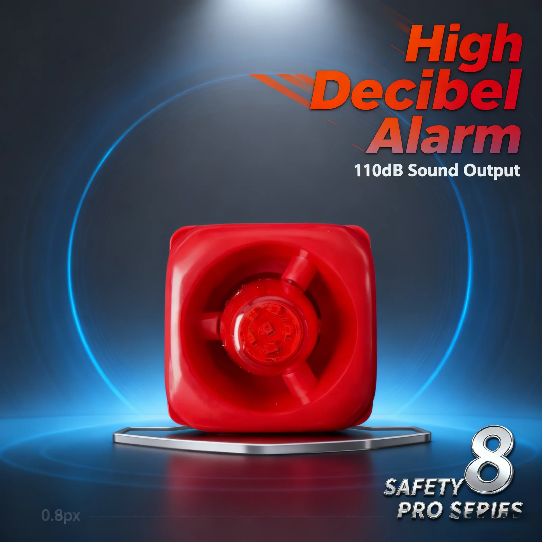 

Security System Integration LED Alarm, Wide Voltage DC7-26V 115dB Sound & Flash ≤30mA Stable Use