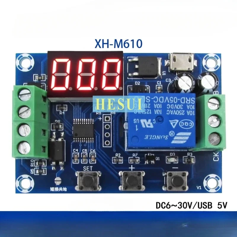 XH-M610 digital control delay module 5 kinds of trigger mode digital display control output
