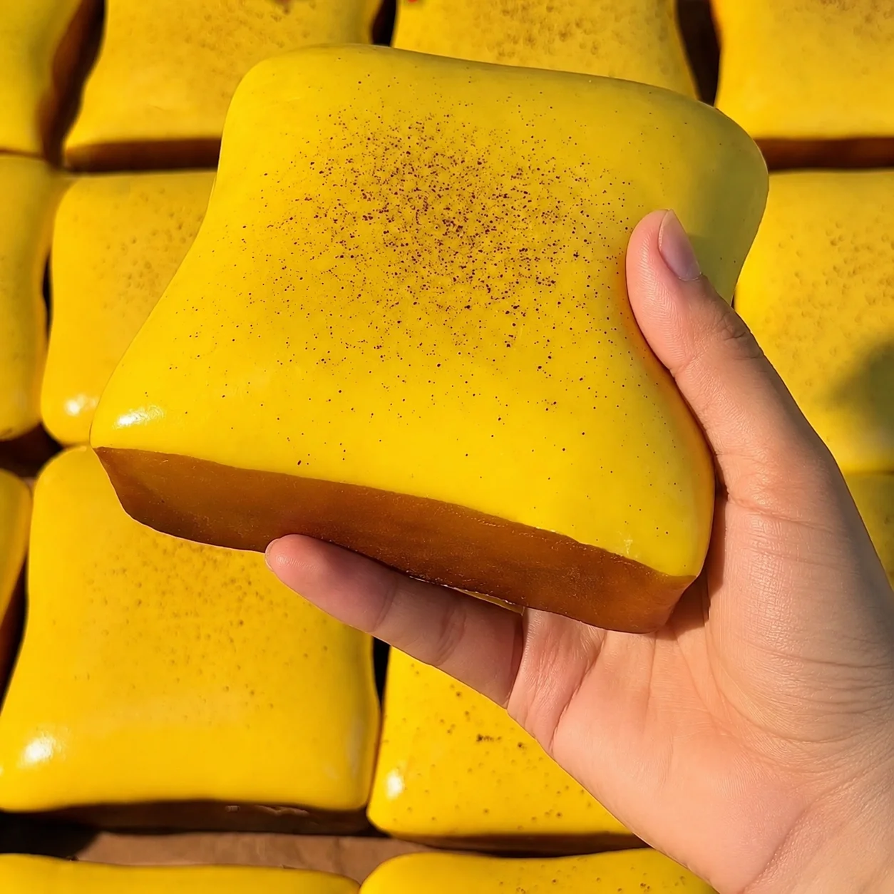 Toast Slow Rising Squishy Toy Sensory Calming Fidget Anxiety Relief Decompression Travel Christmas Party Gifts for Kids Adults