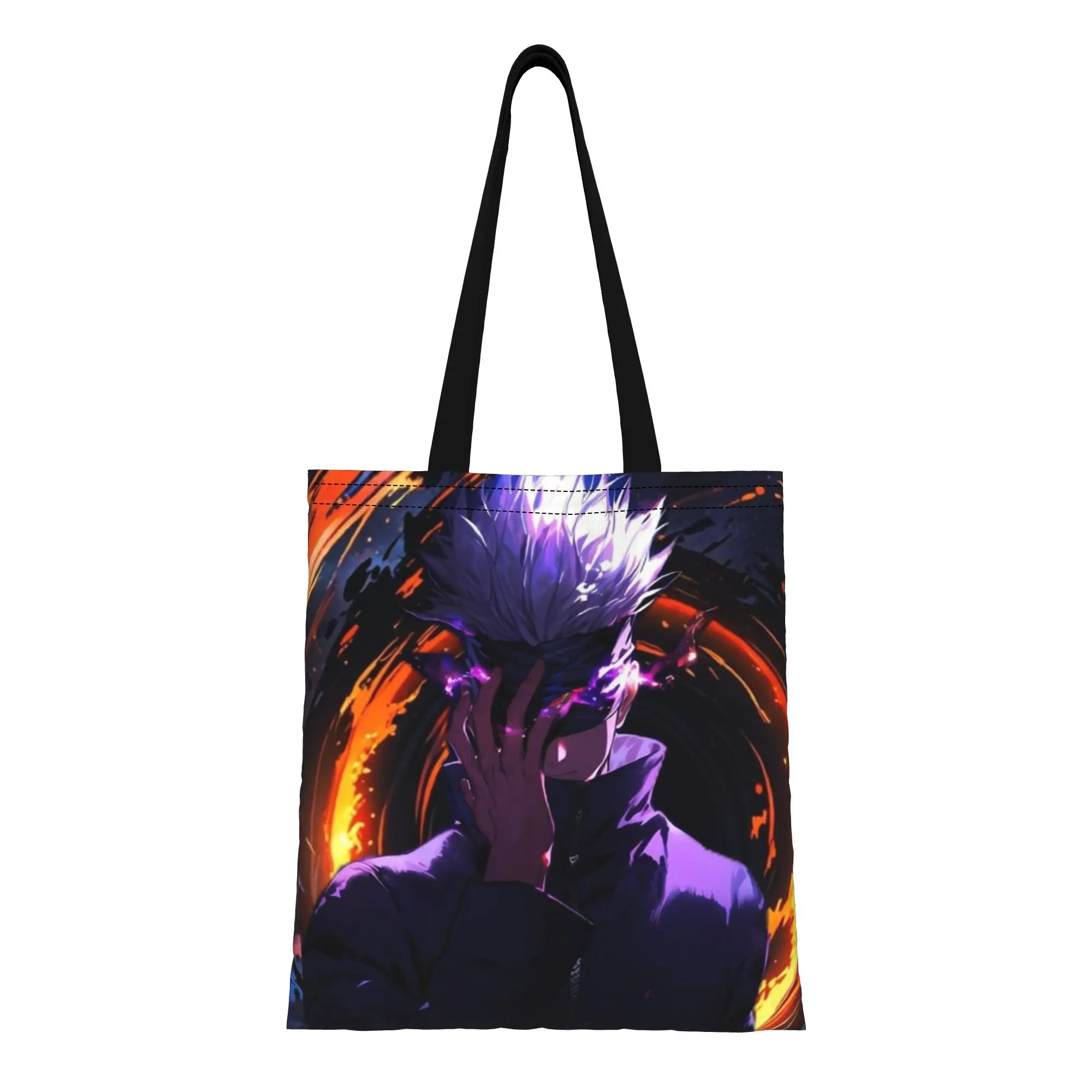 

Back to school season Satoru Gojo (4) Jujutsu Kaisen Canvas Tote Bag Perfect for Travel Women's Top-Handle Bags