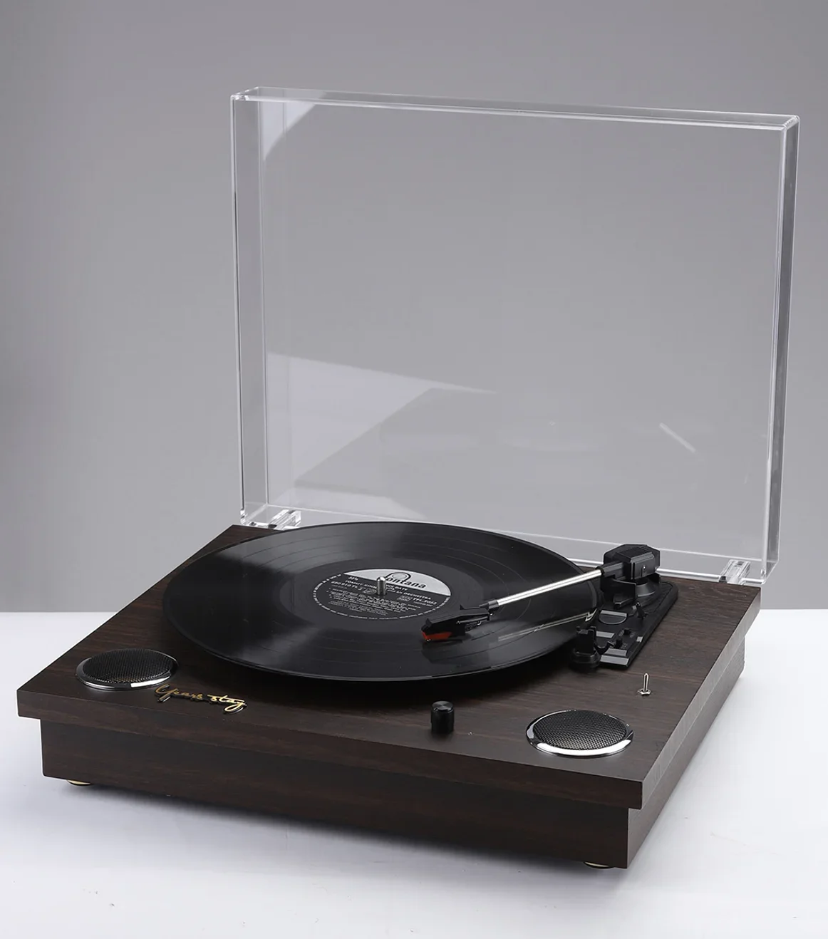 

Hooqu Classical Customized Sound System Color Electric Gramophone Direct Drive Record Vintage Turntable Player