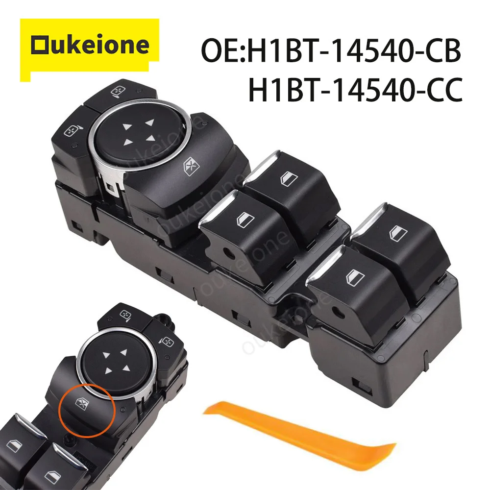 

H1BT-14540-CB H1BT-14540-CC for Ford Fiesta Front Left Electric Master Power Window Control Switch Button 4Pins Car Accessories