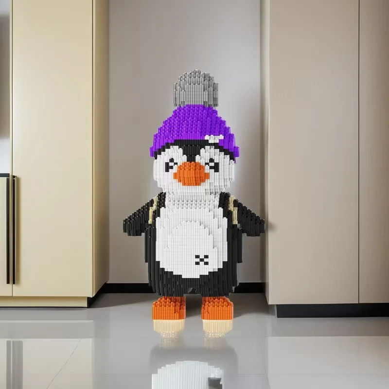 

6352 кусочки милых животных, строительные блоки, развивающие игрушки, пингвины, развивающие игрушки, строительные блоки, рождественские подарки, рождение