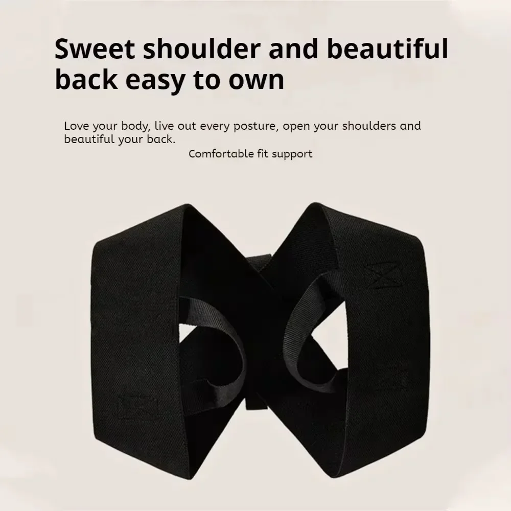 Woman Men Adjustable Back Posture Corrector Open Shoulder Invisibility Anti-camel Correction Belt Prevention Humpback Unisex