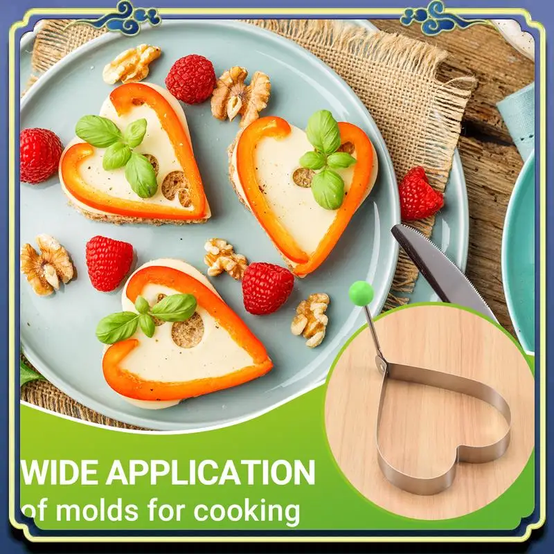 Latest Fried Egg Molds, Pancake Mold Maker With Handle For Kids, Mold Non Stick For Griddle Pan 5Pcs