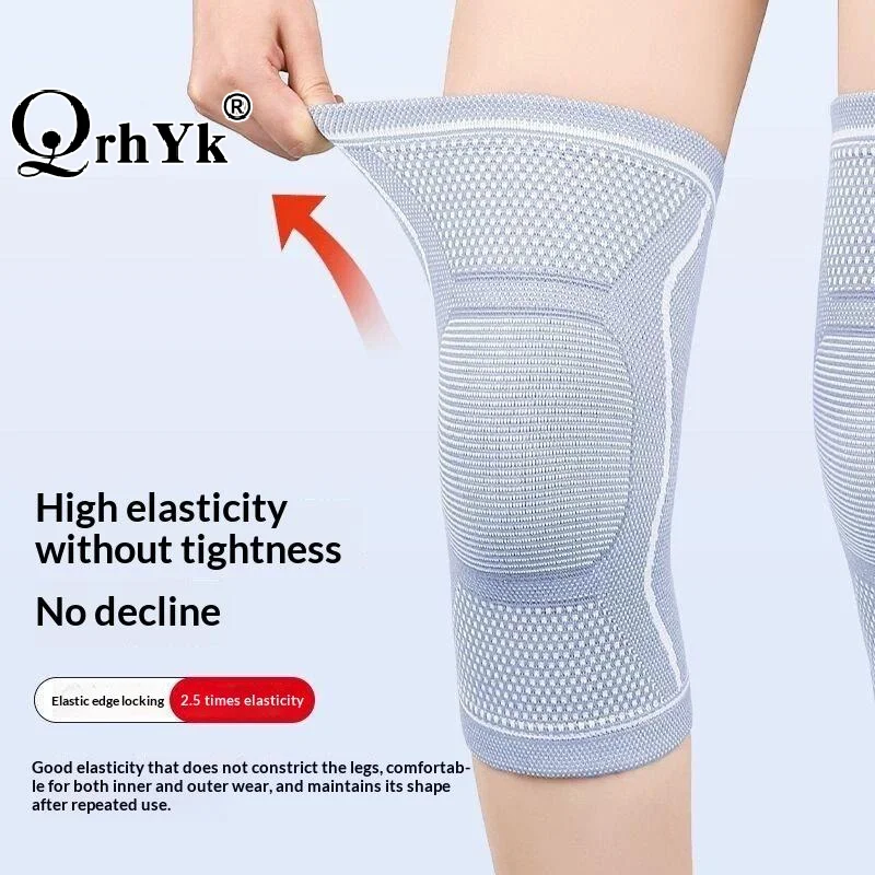 Breathable Compression Knee Brace With Adjustable Non Slip Straps For Joint Pain Relief Warmth Exercise Support