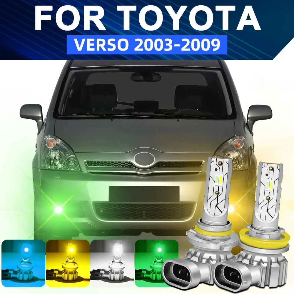 

Dual Color LED Front Fog Light For Toyota Corolla Verso Voltz ZER ZZE12 R1 2003 2004 2005 2006 2007 2008 2009 Car Accessories