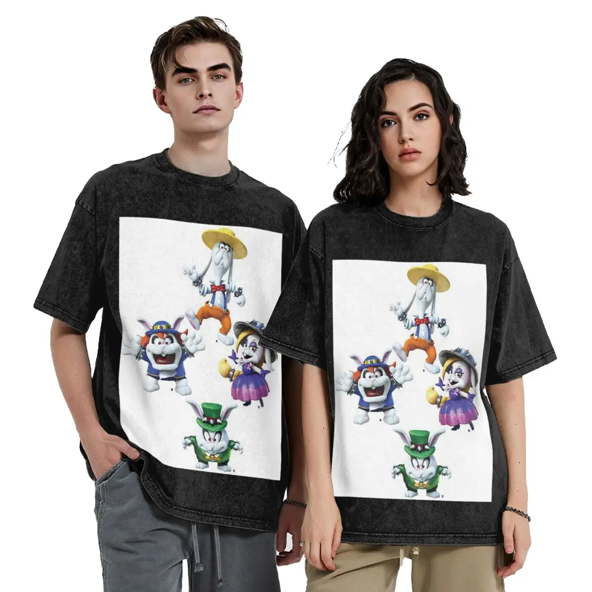 The Broodals Super Videogames Video Games Switch Hip Hop Short Sleeve T-Shirts Washed Tops Tees Streetwear T Shirt for Men woman