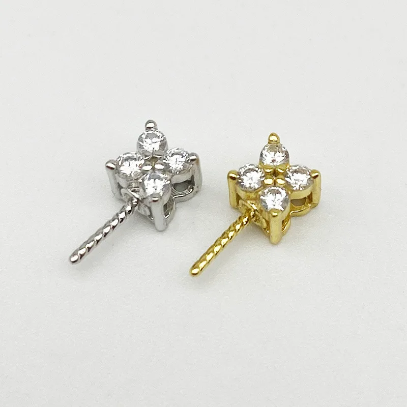 S925 فضة اللؤلؤ قلادة إعداد العنصر المجوهرات الشعبي مع لهجات تشيكوسلوفاكيا جبل فارغ لقلادة اللؤلؤ DIY #3