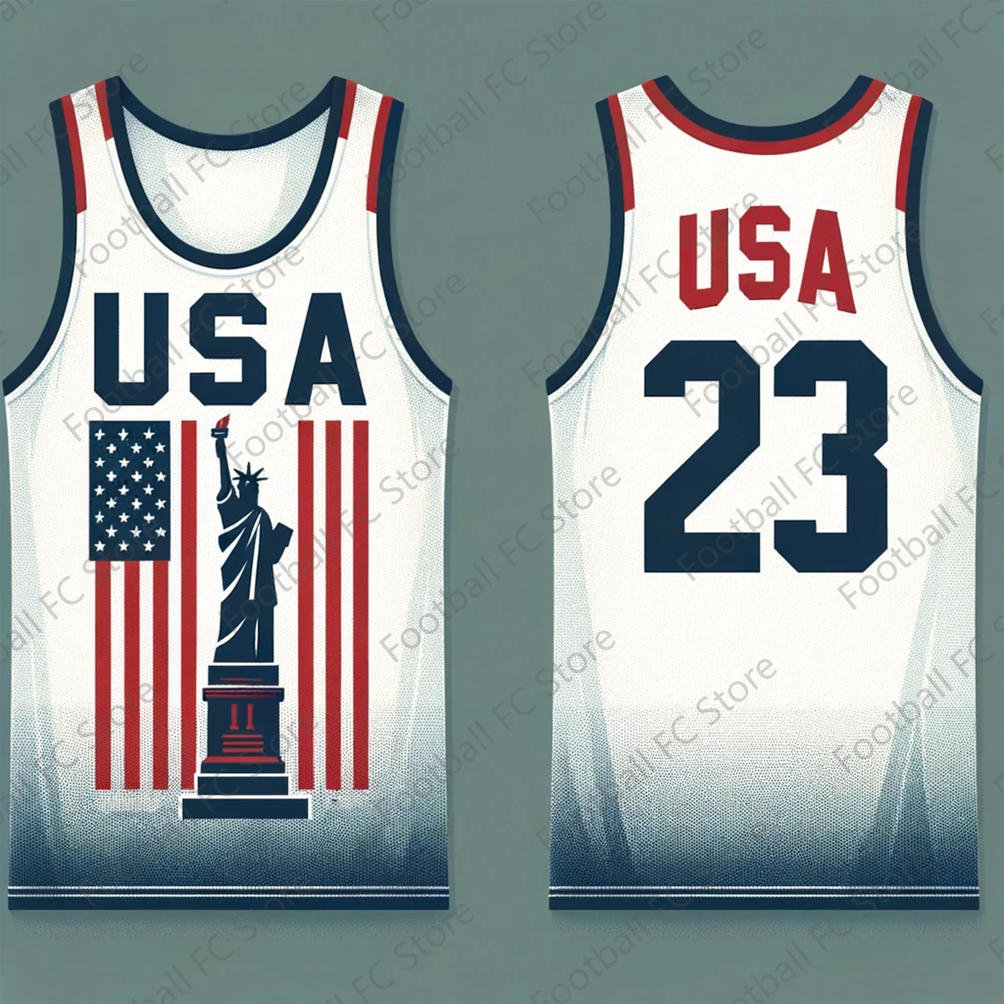 New USA Special Basketball Edition Vest Fans Special Edition Jersey Number 23 Training Uniform Basketball Jersey Workout vest