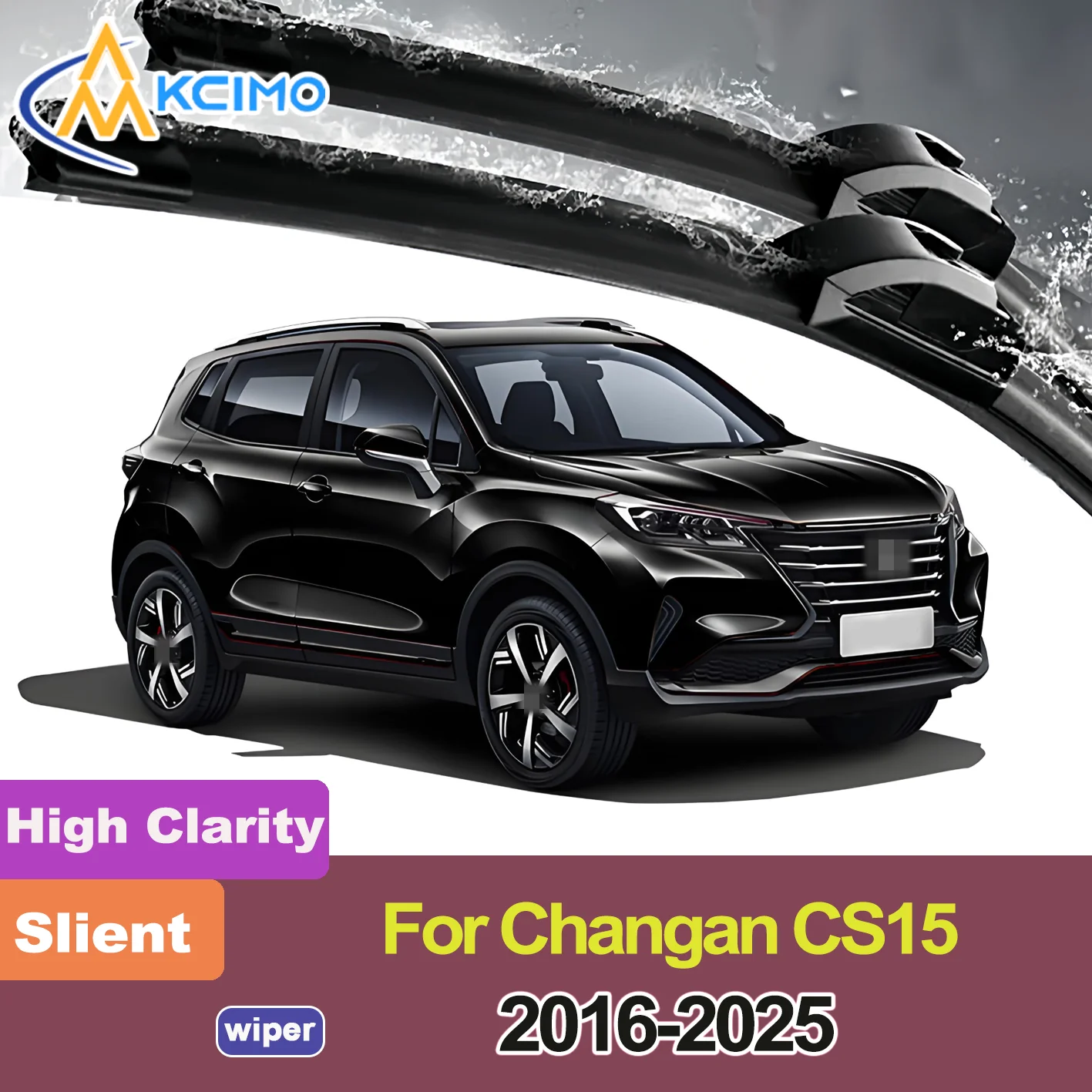 

2PCS New Wiper Blades for Changan CS15 2016-2025 Changan CS15 Plus Changan CS35 Mini Oshan (Ossan/Oushang) COS3° Window Brush