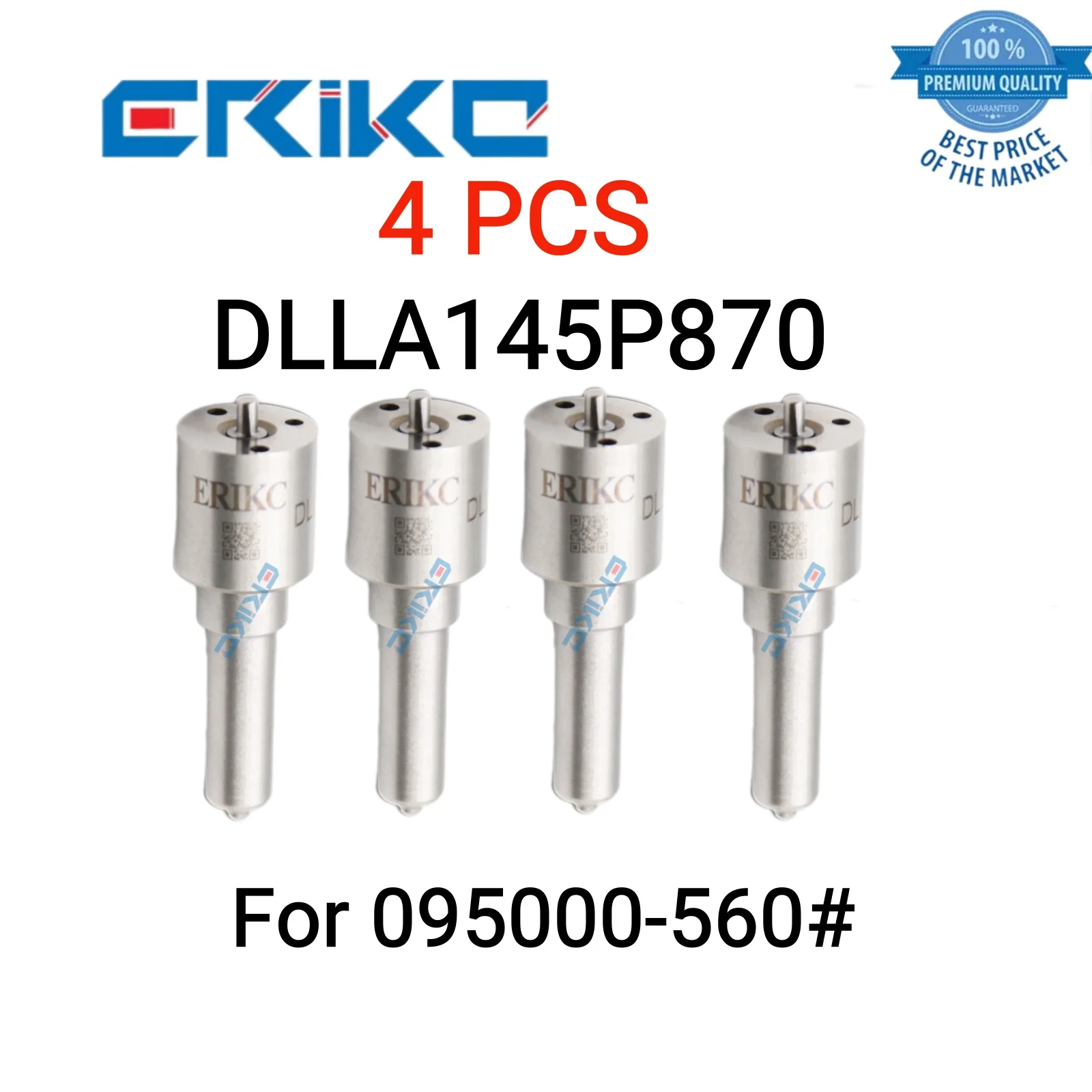 4 PCS DLLA145P870 Common Rail Nozzle 093400-8700 Dispenser Nozzle DLLA 145 P 870 Jet Nozzle DLLA 145P870 for 095000-560#